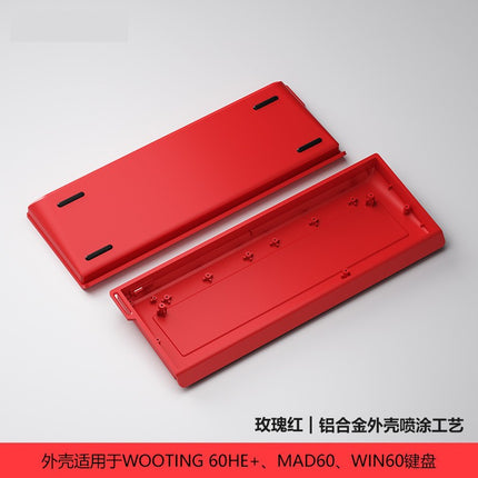 Wholesale H60 Aluminum Alloy Shell Suitable for Wooting60He+Mad60 Customized Magnetic Axis Keyboard Rgb