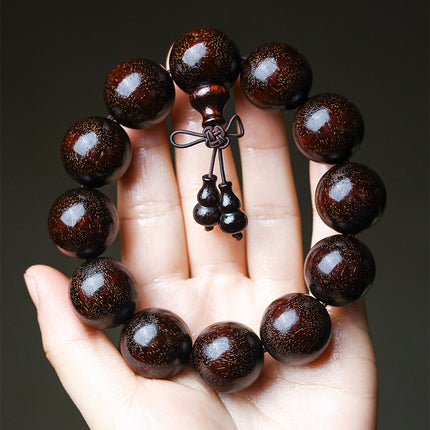 Venus Old Material Zambia Lobular Red Sandalwood Handheld Chain High Oil Mimi Buddha Bead String New Chinese Style Ornament for Men and Women