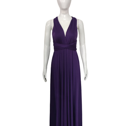 Summer Popular Multi-Wear Multi-Strap Cross-Back Sexy Bandage Dress Long Dress