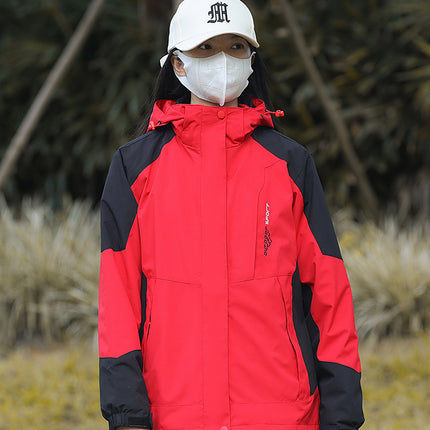 New Outdoor Couple Jacket Three-In-One Windproof and Waterproof Jacket with Removable Liner and Customizable Jacket