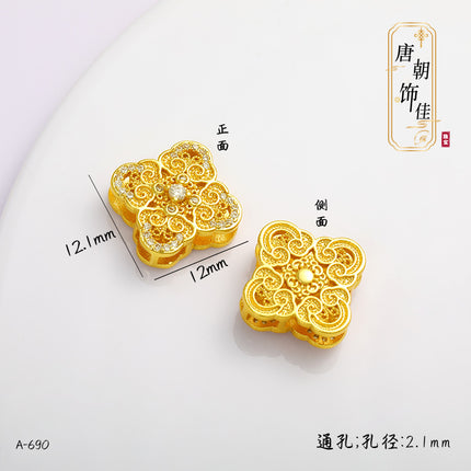 Long-standing Vietnamese gold diy accessories Fushun Gourd Taisui Ping An Lock Ruyi Shangui Wealth Pendant for Women