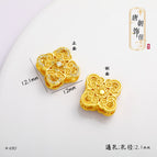 A-690-13 four-leaf clover zircon through-hole (single)