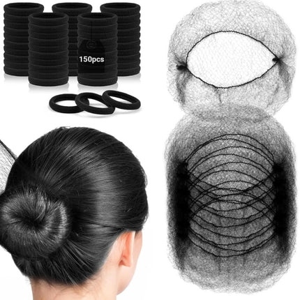 Hair Twister, Dance Net Bag, Ball Head, Stewardess Hair Flower, Invisible Hair Net, Wig, Disposable Hair Bag