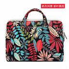 Canvas style, colorful leaves and black background (no small bag) / 15.6 inch