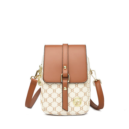 Cross-Border Small Bag Women's Summer Fashion Versatile Mobile Phone Bag 2025 New Independent Double-Layer Practical Crossbody Shoulder Bag