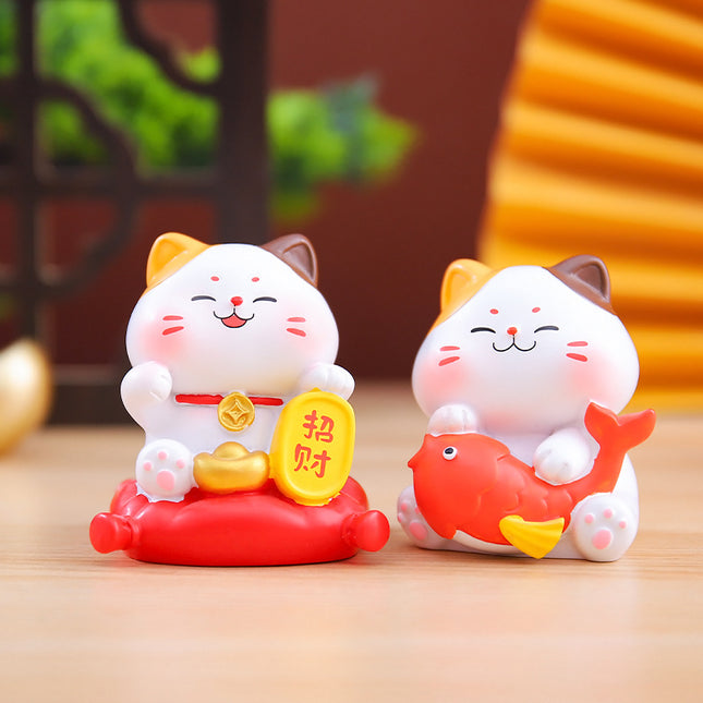 Chinese-Style Lucky Fortune Cat Blind Box Home Decor Creative Festive Cat Ornaments Direct Wholesale