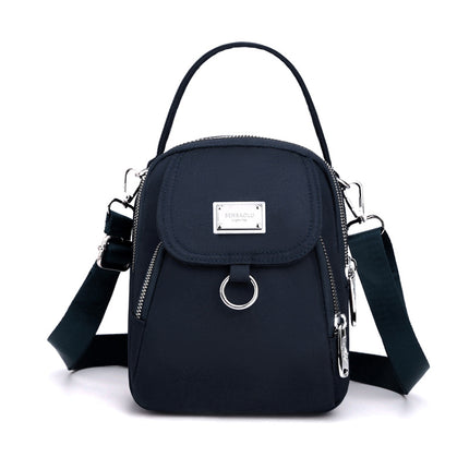 Canvas small bag 2023 autumn mini mobile phone bag women's crossbody lightweight all-match portable mobile phone bag women's bag fashion
