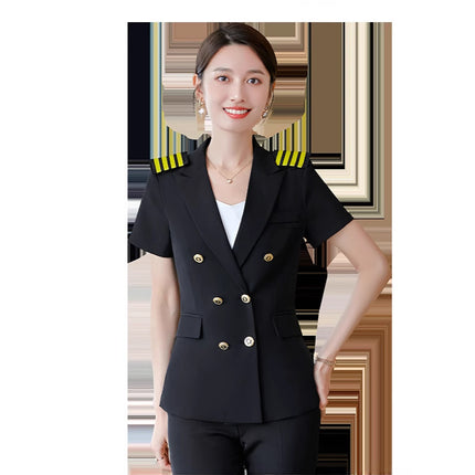 Double-Breasted Snare Drum Clothing Suit for Women New Summer Red Drum Band Clothing Wind Instrument Honor Guard Performance Clothing