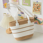 White with khaki (zipper version) / Top width flattened 34*height 24