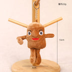 Size as shown in color / Small wooden stick man pendant - about 13cm/22g