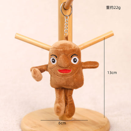 Cross-Border Ai Shanhaijing Monster Plush Toy Tungtungsahur Wooden Stick Man Pendant Doll Keychain
