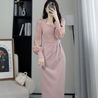 Pink (with zipper on the back) / S