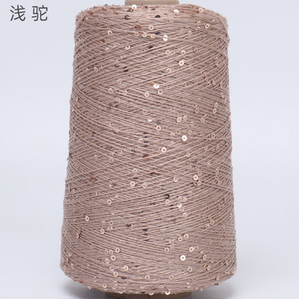 Silk Joy/Tencel Iridescent Sequin Hand-Knitted Yarn Ball Colorful Tencel Sequin Yarn Wholesale 500g