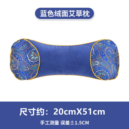 Tiktok hot heating Wormwood bone pillow Wormwood pillow Ice Silk bone cool pillow multifunctional cervical pillow factory wholesale
