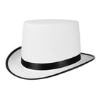 Cap height 13cm-white and black edges-average size / Select size as required