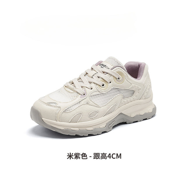 Popular Trendy Thick-Soled Hiking Shoes for Women 2025 New Summer Lightweight Breathable Running Casual Sports Shoes for Women