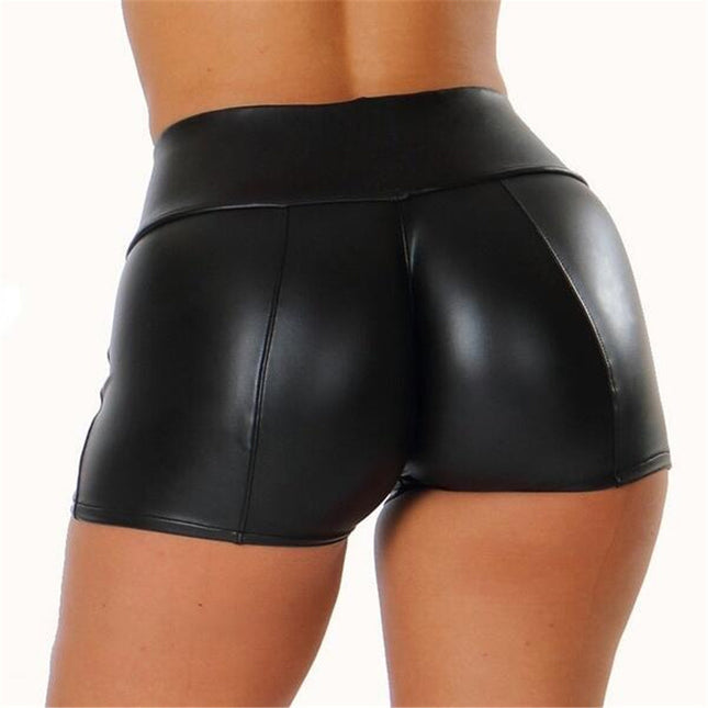 Cross-border explosions leather shorts women PU leather pants women sexy hot pants nightclub shorts DK02