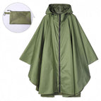 Zipper cloak style-military green