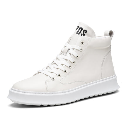 Factory Direct supply new high-top shoes men's fashion personalized zipper gaobang board shoes casual match men's fashion shoes delivery