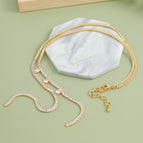 749j flat snake chain