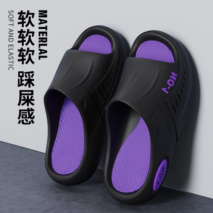 Thick-soled slippers for men's outdoor sports style summer home anti-slip deodorant bathroom couples trendy new style