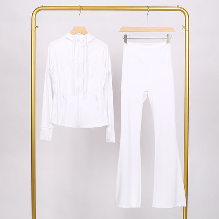 Lulu Df Stand-Up Collar Jacket Short Coat Tight-Fitting Stand-Up Collar Stretch Jacket with Gold Zipper Fitness Yoga Wear