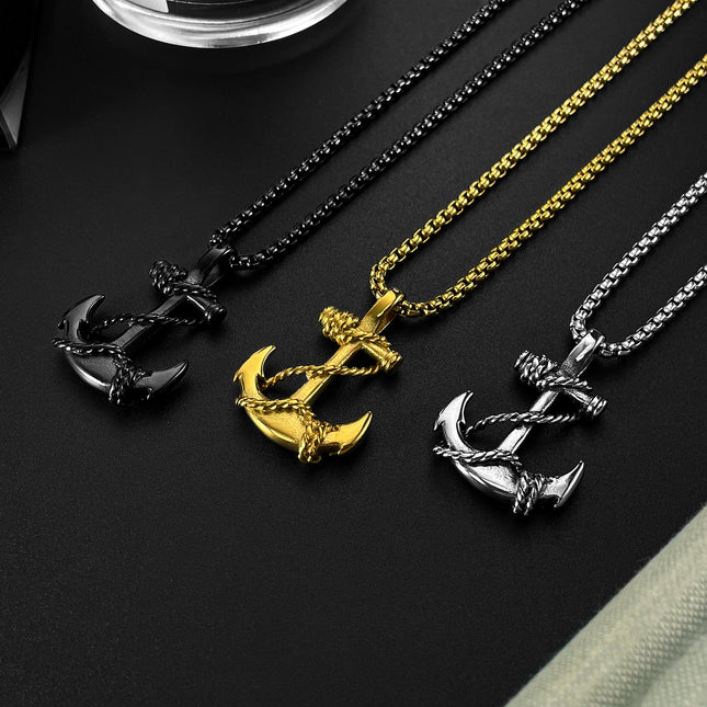 OPK Jewelry Cross-border Supply AliExpress Personalized Internet Celebrity Anchor Pendant Street Hip-hop Titanium Steel Men's Necklace