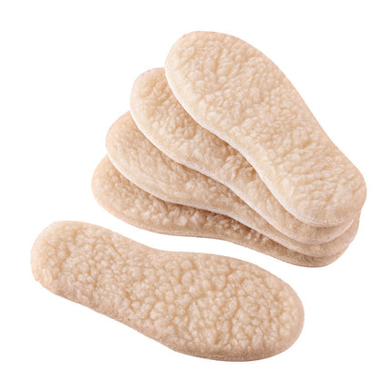 Good price winter children's wool plush insole can be cut sweat-absorbent soft and comfortable insole fleece-lined thickening