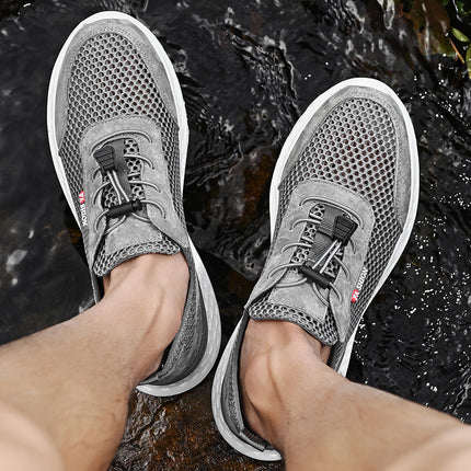 2025 Slip-On Sneakers for Men, Summer Lightweight Breathable Shoes, Casual Shoes, Soft Sole Mesh Running Shoes for Men