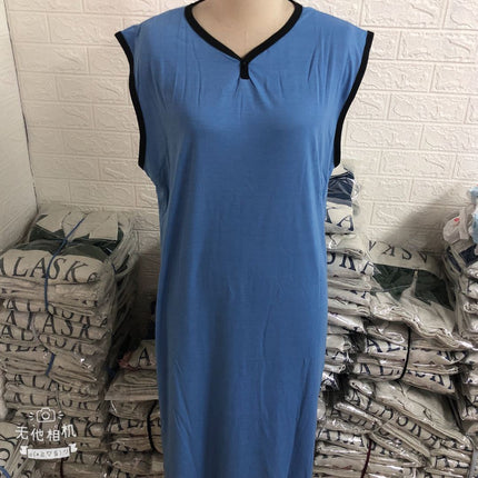 2021 Summer thin Extended t-shirt Loose Short-sleeved Pajamas Men's European and American Casual Home Wear wish trendy Style