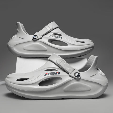 Summer New Eva Clogs Casual Outdoor Slip-On Comfortable Breathable Lightweight Outdoor Closed-Toe Beach Shoes Men's Shoes