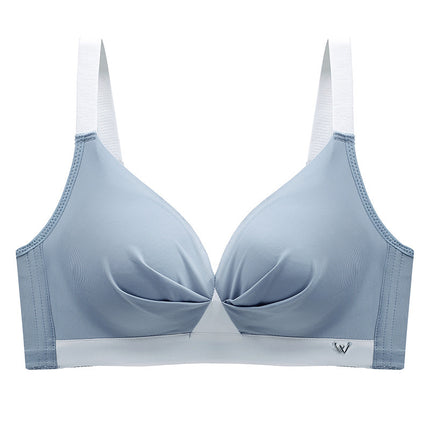 Manny Queen 5CM Thickened Thin Cup Bra Gather No Steel Rings Breathable Women's Underwear Manufacturers New Daifa
