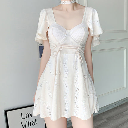 One-Piece Swimsuit for Women, Conservative, Tummy-Concealing, Slimming, Hot Spring Bathing, 2026 New Model, Plus Size, High-End, Sexy, Internet Celebrity Style Swimwear