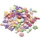 Mixed colors randomly / 68 washed sea sample 15mm 0.5kg about 1500 pieces