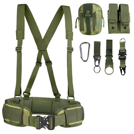 Cross-Border Cobra Buckle Tactical Waist Belt Set Outdoor Multi-Functional Nylon Quick-Release Belt Real-Life Cs Outer Belt