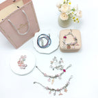 Pink 66 pieces jewelry box