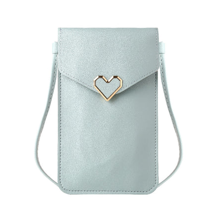 Mobile Phone Bag Women's Cross-Body Halter Mobile Phone Bag 2024 New Summer Vertical Style Lightweight Walking Touch Screen Small Bag