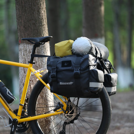 Rhinowalk Rhino 318 Long-Distance Cycling Bicycle Rear Rack Pannier Bag Large Capacity Expandable Pannier Bag
