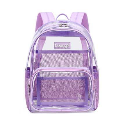 2026 New Transparent Backpack for Women, Amazon Jelly Backpack, Eco-Friendly Tpu Student School Bag, Fashionable and Versatile