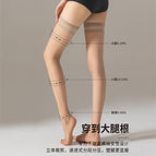 Black-Crystal Silk Knee Socks