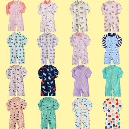 Children's Swimsuit, Boy's One-Piece, Cute Baby Swimsuit for Small and Medium-Sized Children, Women's Sun Protection Quick-Drying Cross-Border Swimsuit Amazon