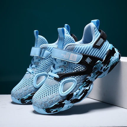 Boys' Single Mesh Sports Shoes, Teenagers, Boys, Junior High School Students, Children's Summer New Hollow Sandals