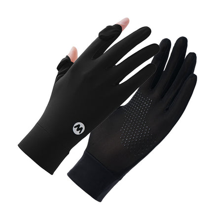Sun Protection Gloves for Women, Thin Style, Touch Screen Compatible, Summer Outdoor Driving, Sports, Cycling, Ice Silk Gloves, Uv Protection, Wholesale