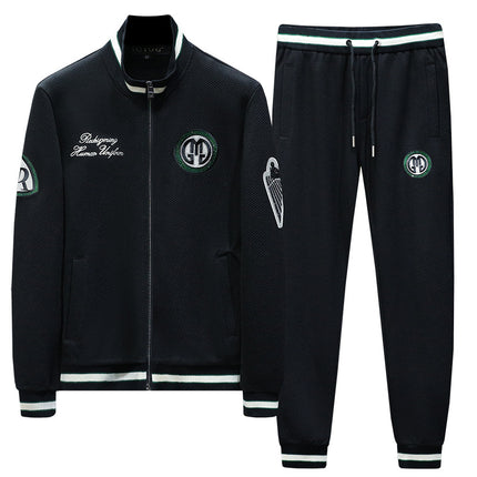 New Men's Casual Sports Suit Embroidered Round Neck Sweatshirt Suit Men's Casual Suit Spring and Autumn Clothing