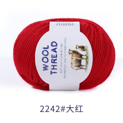 Cross-Border Wholesale Merino Wool Thread Handmade Stick Needle Hand Knitted Sweater Wool Pants Jacket Hat Scarf Shawl Thread