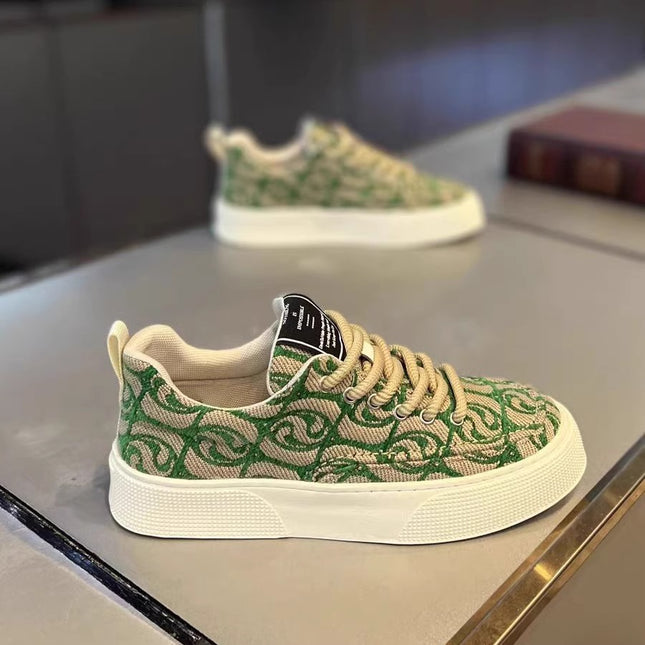 Men's Shoes Summer New Breathable Cloth Surface Casual Internet Trendy All-match Men's Sneakers Weaved Canvas Shoes for Men