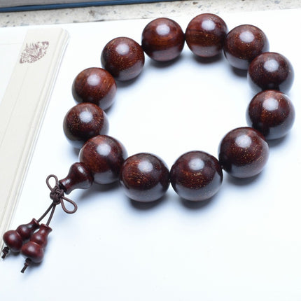 Venus Old Material Zambia Lobular Red Sandalwood Handheld Chain High Oil Mimi Buddha Bead String New Chinese Style Ornament for Men and Women