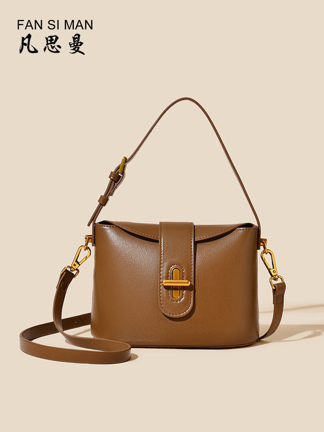 Vansman Bag Women's High-end Messenger Bag Vegetable Basket Bucket Bag Bags Shiling Bag Women's Handbag Small
