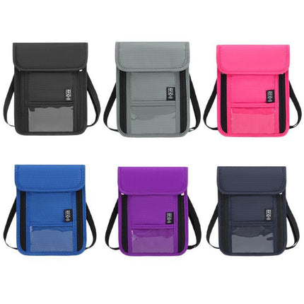 Factory Direct in stock Anti-RFID Passport ID Bag Mobile Phone Radiation Electromagnetic Shielding Bag Anti-theft Oxford Cloth Chest Bag