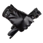 Men's pu open square buckle black / One size fits all